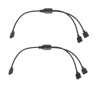 Veemoon 2pièces Câble Répartiteur RGB pour Carte Mère Rallonge vers Broches Connecteur Interne Compatible avec Périphériques Argb