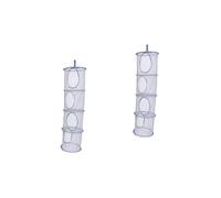 Veemoon 2pièces Casiers Suspendus Maille pour Rangement à Panier Organisateur Pliable Séchage De Linge Et Jouets