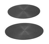 Veemoon 2pièces Diffuseur De Chaleur Pour Cuisinière à Plaque De Antiadhésive Aluminium Pour Mijotage Et