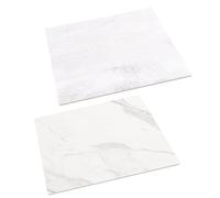 Veemoon 2pièces Double-Sided Marble Photo Backdrop Set Wrinkle-Resistant Photography Boards for Food and Ornament Styling