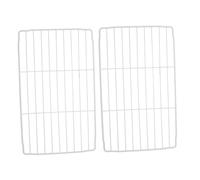 Veemoon 2pièces Etagère Réfrigérateur Métallique Séparateur Pour Rangement Interne Congélateur Coffre Organisateur Blanc