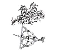 Veemoon 2pièces Lot De Barrettes Cheveux Style Viking Accessoire Cheveux Tresses Style Celtique Pour Femmes