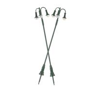 Veemoon 2pièces Modèle De Lampadaire à Têtes Lot pour Micro-Paysage Décoration De Jardin Miniature Lampe De Route Miniature Ornement pour Table De Sable