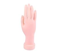 Veemoon 2pièces Modèle de Main Factice pour Entraînement Nail Art avec Embouts à Insérer pour Pratique Professionnelle