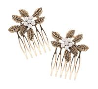 Veemoon 2pièces Peignes à Cheveux Décoratifs Forme De Style Vintage Accessoire Pour Coiffure De Mariage Pour Femmes Et Filles