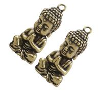 Veemoon 2pièces Pendentif Bouddha Délicat à Suspendre Décoration Décorative De Bouddha Ornement Suspendu Pour Créations Diy