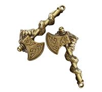 Veemoon 2pièces Pendentif Dragon Laiton Porte-clé Décoratif Pour Voiture Et Maison Artisanat Unique Et Solide