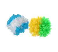 Veemoon 2pièces Perruques De Costume Pour Hommes Et Femmes Perruque De Clown Couleur Drapeau Brésilien Accessoire De Déguisement Pour Carnaval Et Cosplay