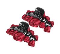 Veemoon 2pièces Pince à Cheveux Motif Floral Rose Rouge Barrette Pour Cheveux Longs Accessoire De Coiffure Adapté Aux Et Épais