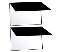 Veemoon 2pièces Réflecteur De Photographie Accessoires De Studio pour Éclairage Réfléchissant pour Produits Alimentaires Et Still Life