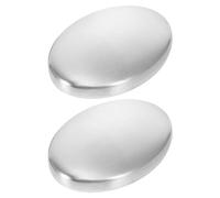 Veemoon 2pièces Savon Inox Éliminant Odeurs Mains Barre Inoxydable Anti-odeur Pour Cuisine Éliminent Odeurs Oignon Poisson