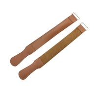 Veemoon 2Pièces Strop Cuir de pour Rasoir Droit de Polissage Durable et Multifonctionnel pour Ciseaux et Outils de Précision