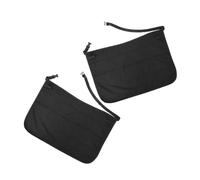 Veemoon 2pièces Tabliers Pour Hommes Avec Poches De Rangement Multiples Ceinture Réglable Pour Bar Restaurant Coiffeur Noir
