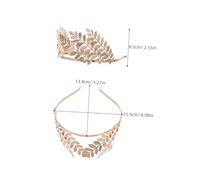 Veemoon 2pièces -tête à Grecques Couronne Or Coiffe Grecque pour Mariage Fête Carnaval Accessoire Cheveux Déesse