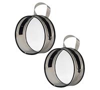 Veemoon 2pièces Trousse De Maquillage Ronde Transparente Étanche Et Imperméable Trousse De Voyage pour Femme Rangement Cosmétique Compact