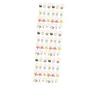 Veemoon 3 Ensembles Bijoux Accessoire Pendentif Anneaux Tresses Tresse Breloques Petits Accessoires Style Femmes Tresse Accessoires Cheveux Perles Coloré En Forme De 24 pièces * 3