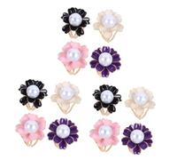 Veemoon 3 Ensembles Écharpe Motif Fleurs De Zinc Accessoire Élégant Pour Écharpes Et Châles Couleurs Aléatoires Couleur Aléatoire 4 Pièces * 3