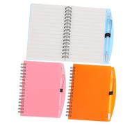 Veemoon 3 ensembles Lot de Cahiers Cahiers à Lignes College Ruled avec Reliure Spirale de Notes pour École et Travail Pratiques et Élégants Incluant Stylo