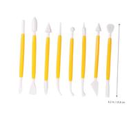 Veemoon 3 ensembles Outils de Sculpture Argile Plastique pour Modelage Poterie Jaunes pour Découpage Modelage et Décoration Convient Débutants et