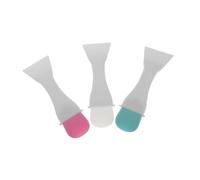 Veemoon 3 Ensembles Pinceaux Applicateurs Silicone pour Masque Facial Mini Brosse de Maquillage et Outil de Soins Peau Brosse Douce pour Application de Lotion et Masque Argile