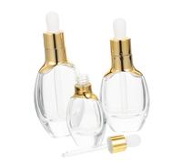 Veemoon 3 ensembles Transparent Dropper Bottles For Essential Oils Leak Glass Storage Bottles With Precise Dosage Control For Travel And Daily Use