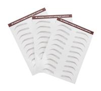 Veemoon 3 Feuilles Autocollants de Sourcils Imperméables Transferts Temporaires pour Application Facile pour Débutantes Design Arc Couleur Marron