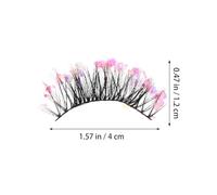 Veemoon 3 Lot Faux Cils Naturels et pour Maquillage Féminin Extensions Courbées pour Scène et Fête