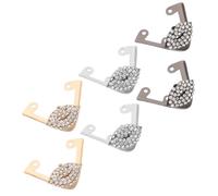 Veemoon 3 Paires Protège-Talons en Fer pour Talons Hauts Élégants, Protège-Embouts de Chaussures 1,7cm X 3,1cm, Prévention de l'usure pour Usage Quotidien et Divers Environnements