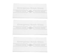 Veemoon 3 Panneaux De Commande D'Alarme Incendie en Verre avec Dispositif De Bris De Verre Capteur De Bris De Couvercle D'Interrupteur D'Alarme Incendie Transparent