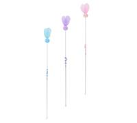 Veemoon 3 Pcs Bâtons de Flirt pour Chats et Chatons, Jouets Interactifs en PVC et Fil d'acier pour Exercice et Soulagement de L'humeur