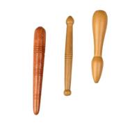 Veemoon 3 Pièces Bâtons de Massage Naturel Stimulateur de Points Acupuncture pour Massage Plantaire et Corps Entier Accessoire Manuel pour Circulation Sanguine et Soulagement des Douleurs