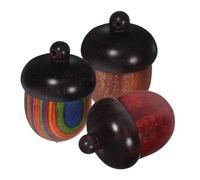 Veemoon 3 Pièces Boîte à Huiles Essentielles Massif Coffret Gland à Fermeture Étanche pour Rangement Parfum Bijoux Voyage et Artisanat Organisateur Polyvalent Compact