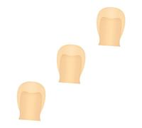 Veemoon 3 Pièces Bonnet Chauve Cuir Maquillage Calvitie Caches Pour Hommes Oms Pseudo Émulsion