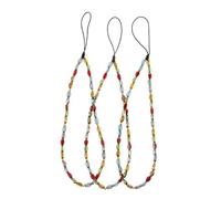 Veemoon 3 Pièces Bracelet De Charme De Téléphone Pendent De Téléphone Portable Charmes De Sangle Longe Perlé Charms Lonyard Sangle