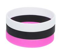 Veemoon 3 Pièces Bracelet En Silicone Sans Paroles Sangles Pour Breloque De Poignet Bracelets Pour L'extérieur Bande Souple Sangles Décoratives En Silicone Gel De Silice