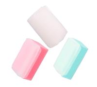 Veemoon 3 pièces Brosse de Bain Exfoliante Brosse à Shampoing Colorée pour Éponge de Massage Douce et Pratique Blanc Vert Rose