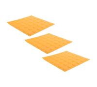 Veemoon 3 Pièces Carreaux Tactiles PVC Pavés Aveugles Antidérapants pour Trottoirs et Voies Piétonnes Résistants et pour Sécurité des Chemins