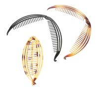 Veemoon 3 Pièces Coix de cheveux peigne barettes cheveux barrette cheveux pince cheveux pinces bananes pour cheveux fins pinces à cheveux pour cheveux fins et fins PC