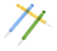 Veemoon 3 Pièces Colored Glass Dip Pen Set Portable Transparent Stationery For Smooth Writing Drawing Calligraphy And Signature With Ink Flow