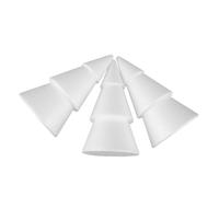 Veemoon 3 Pièces Cônes Mousse Polystyrène Blancs pour Décoration de Noël DIY Arbres Artificiels à Peindre Ornements Artisanaux Festifs pour Projets Créatifs