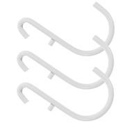 Veemoon 3 Pièces Crochet pour Panneau Perforé en Acier Inoxydable, Blanc | Accessoire Compact et Robuste, pour Bijoux et Outils, la Cuisine ou Garage, Format Extensible, Usage Mural