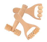 Veemoon 3 Pièces Ensemble De Massagers En Bois Pour Le Corps - Masseur De Bras - Masseur De Pieds Outil De Massage Pour Épaules Cou Et Mains Idéal Pour La Détente Et Le Soulagement