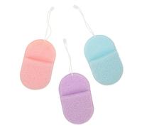 Veemoon 3 pièces Éponge Nettoyante Visage Exfoliante Douce Éponges Rose pour Démaquillage et Nettoyage