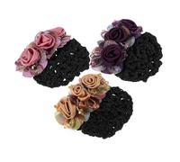 Veemoon 3 pièces Filets à Chignon Accessoires de Cheveux Pratiques pour Professionnelles pour Infirmières et Autres Métiers