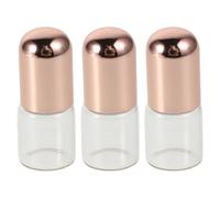 Veemoon 3 Pièces Flacon Échantillon de Parfum 2ml à Bille en Verre | Verre Transparent, Design Élégant, pour Huiles Essentielles, Parfum et Autres Liquides, Voyage