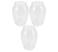 Veemoon 3 Pièces Glass Lamp Chimney For Oil Lamps Windproof Hurricane Globe Replacement For Vintage Kerosene Lanterns Reliable Lighting Backup And Retro Ambiance