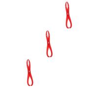 Veemoon 3 Pièces Jauge de Poterie Plastique Rouge Outil de Mesure pour Sculpture Argile Caliper Pratique pour Dimensions Intérieures et Extérieures Accessoire pour Modelage Artistique