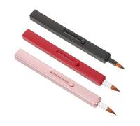 Veemoon 3 Pièces Lip Brush Set Retractable With Cap Dual-ended Nylon Lipstick Applicator For Women And Portable Bright Color Makeup Tool For Travel Home Office