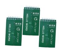 Veemoon 3 Pièces livre de mémoire de mots carnet de vocabulaire bloc-notes Des cahiers cahier de note cahier d'étudiants cahier d'apprentissage des langues Papier Green