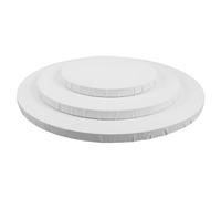 Veemoon 3 Pièces Lot de Cadres Ronds Coton pour Peinture sur Toile Toiles Blanches Surface Texturée Fine pour Meilleure Adhérence et Durabilité des Couleurs
